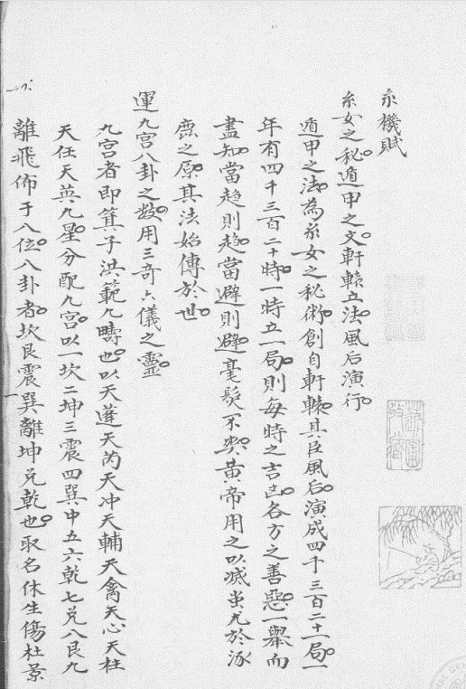 《武侯奇门遁甲玄机赋》(子部珍本备要第345种)